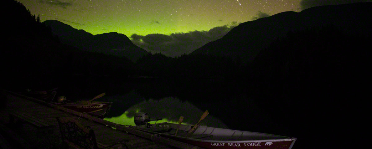 Northern lights at Great Bear Lodge