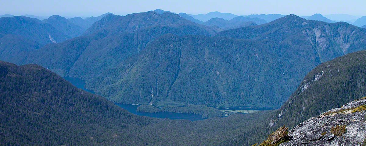 Great Bear Lodge nestled amongst the Coast Range Mountains